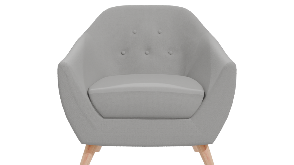 Light Gray Armchair 3D Model - Professional 3D Model Render 11