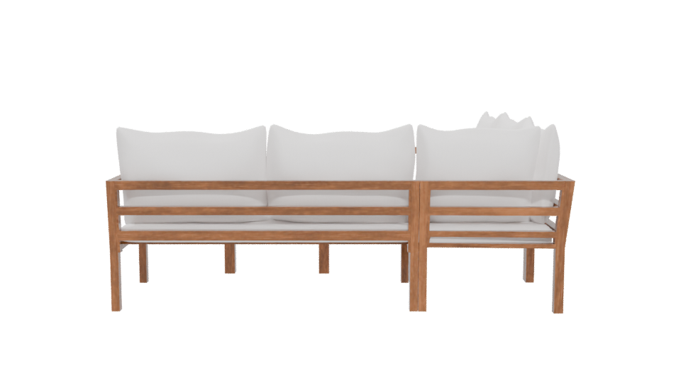 Stylish Outdoor Sofa Set 3D - Professional 3D Model Render 5