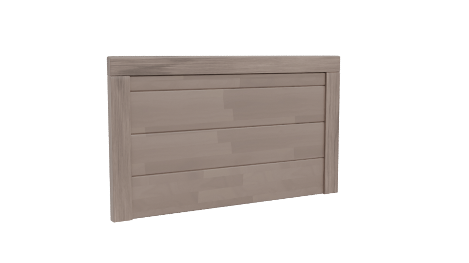 Stylish Wooden Headboard 3D Model - Professional 3D Model Render 4