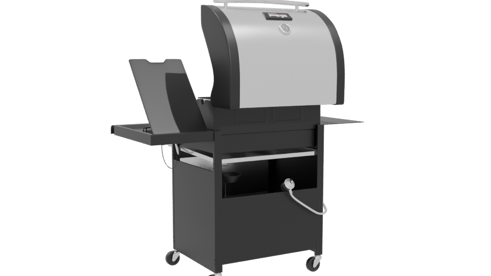 Stylish Outdoor Gas Grill 3D - Professional 3D Model Render 4