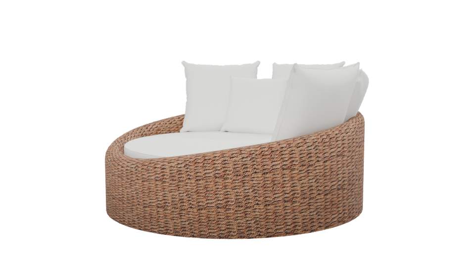 Stylish Outdoor Daybed Model - Professional 3D Model Render 13