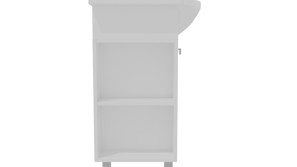 Minimalist Bathroom Sink Unit 3D Model - Professional 3D Model Render 8