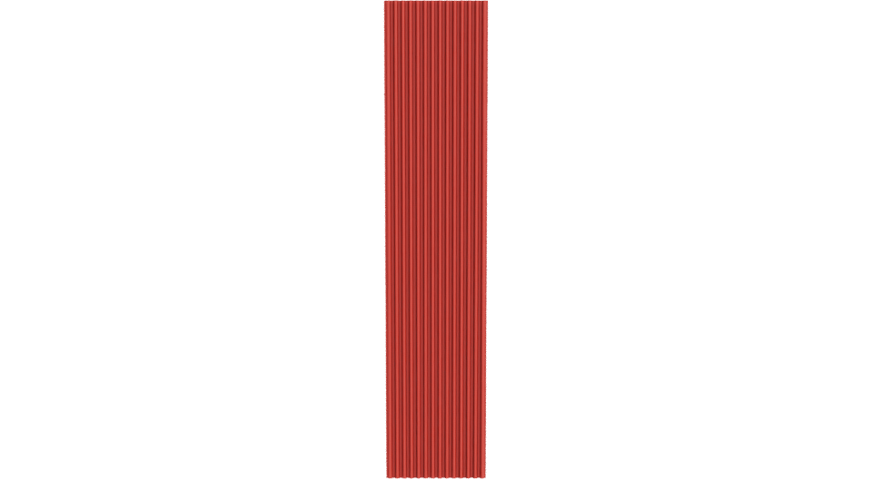 Stylized Red Vertical Striped Column 3D Model - Professional 3D Model Render 11