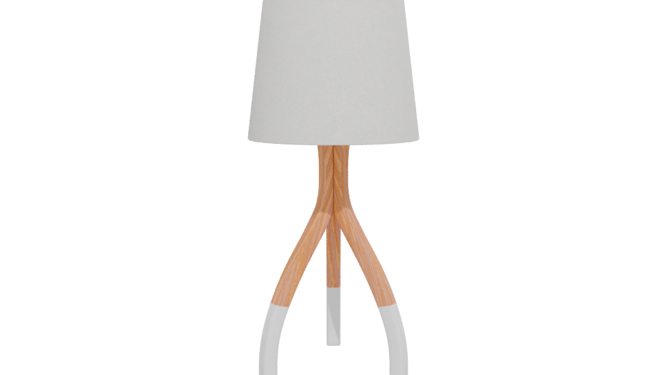 Stylish Wooden Table Lamp 3D - Professional 3D Model Render 12