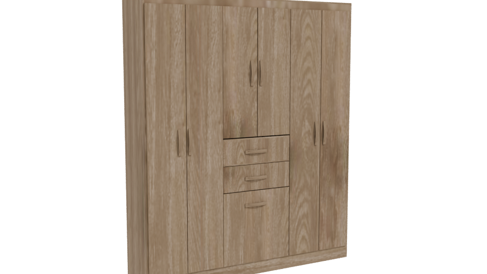 Modern Wooden Furniture Cabinet 3D - Professional 3D Model Render 10
