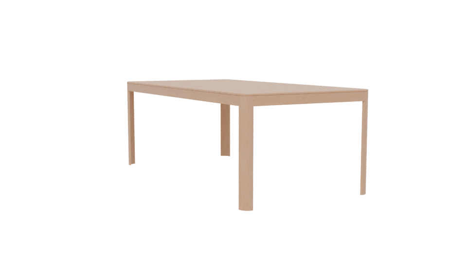Stylish Outdoor Dining Table 3D - Professional 3D Model Render 13