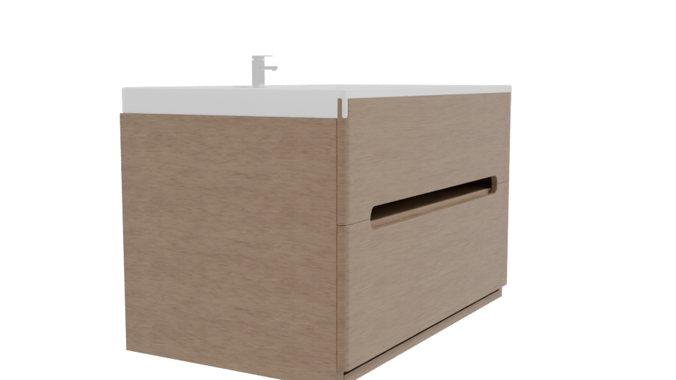 Elegant Wooden Bathtub Model - Professional 3D Model Render 9