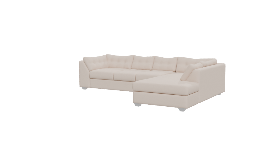 Elegant Sectional Sofa Model - Professional 3D Model Render 12