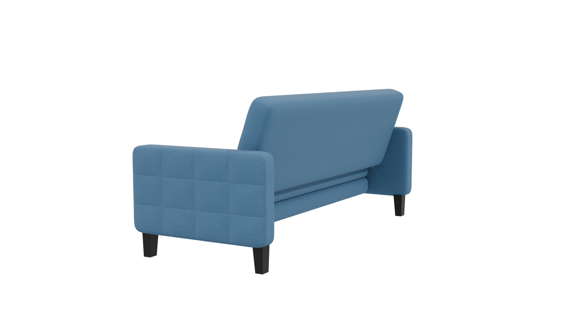 Blue Futon Sofa Model 3D - Professional 3D Model Render 18