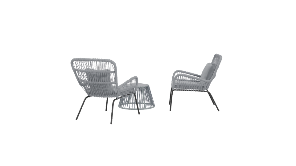 Stylish Outdoor Furniture Set 3D - Professional 3D Model Render 4