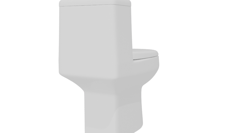 Stylish Modern Toilet 3D Model - Professional 3D Model Render 6