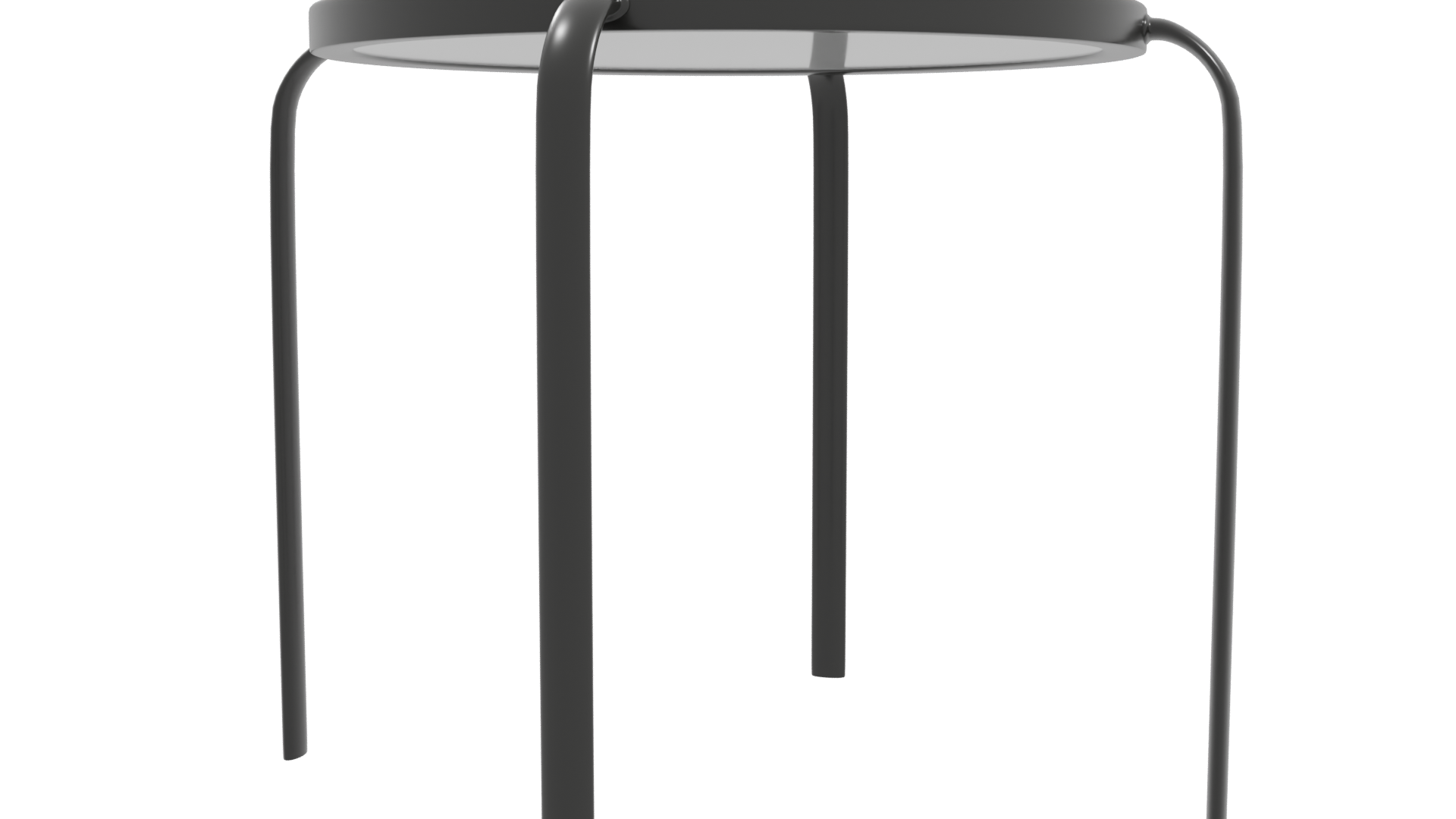 Minimalist Round Metal Table 3D - Professional 3D Model Render 10