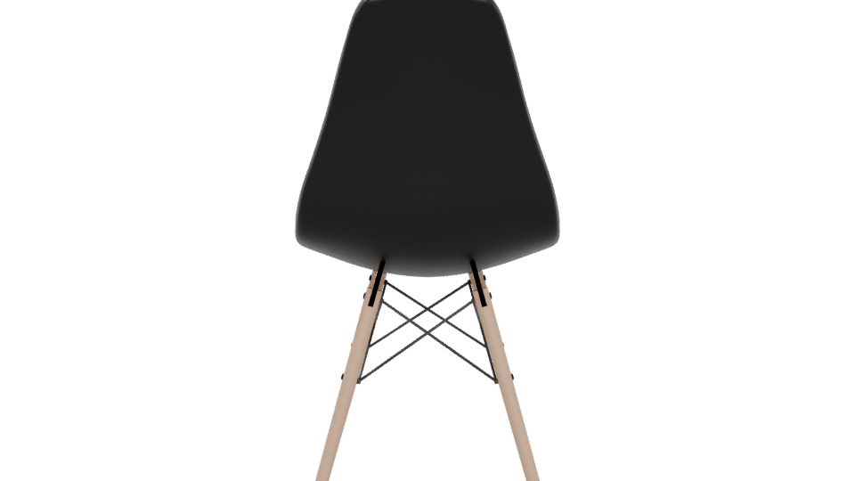 Black Modern Chair 3D Model - Professional 3D Model Render 5
