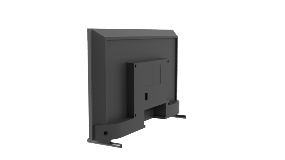 Sleek Modern Flat-Screen TV 3D Model - Professional 3D Model Render 3