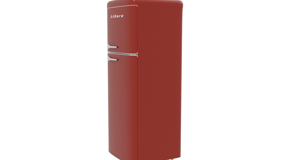 Retro Style Refrigerator 3D Model - Professional 3D Model Render 13