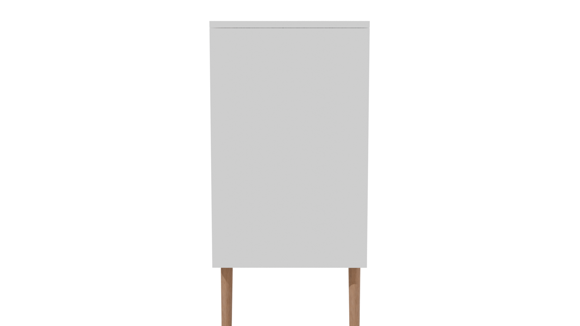 Stylish Modern Dresser with Wooden Accents 3D Model - Professional 3D Model Render 2