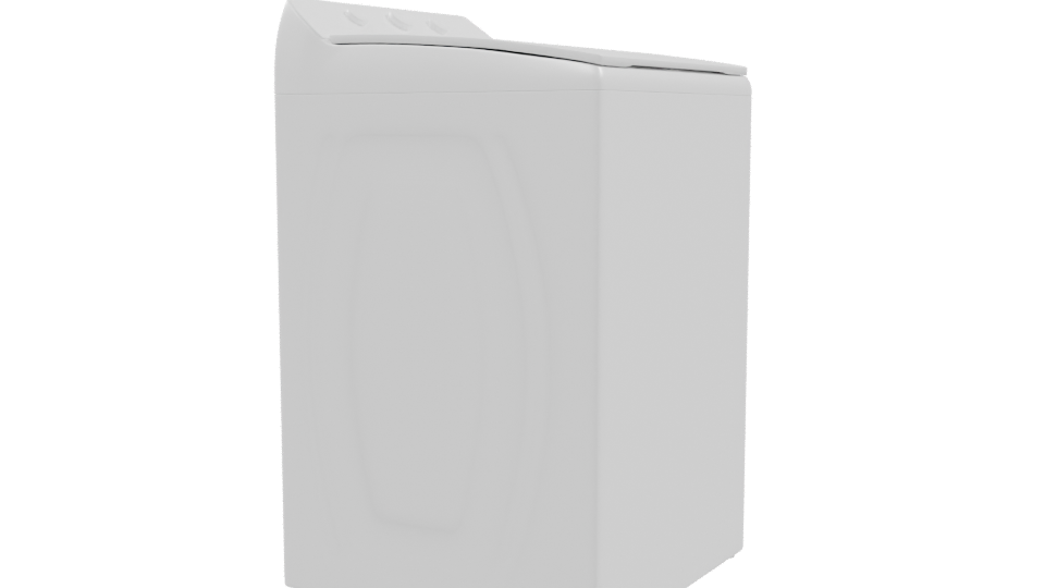 Compact Top-Loading Washing Machine 3D Model - Professional 3D Model Render 9