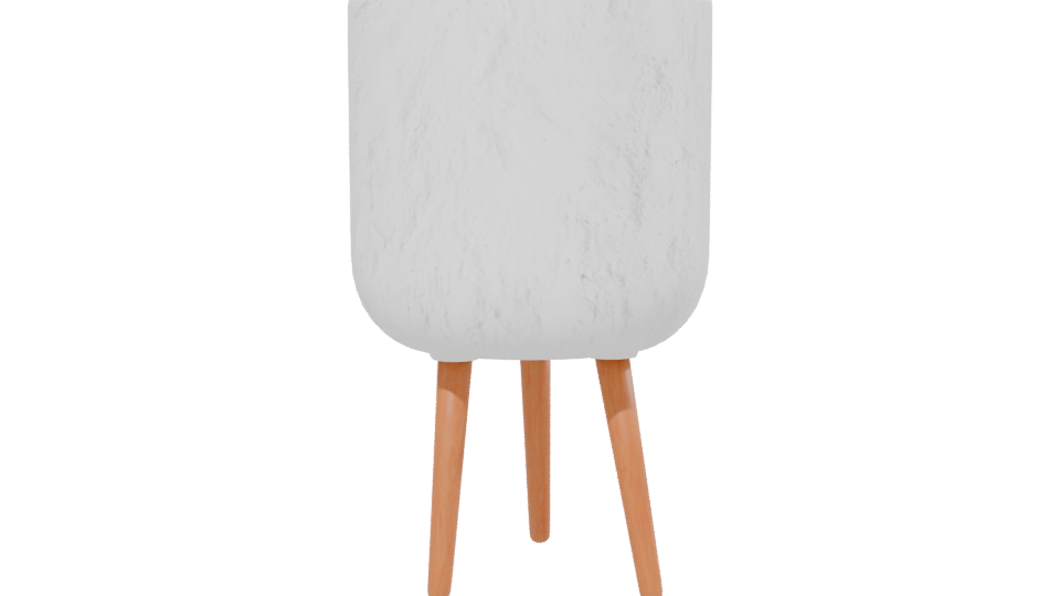 White Planter with Stand 3D - Professional 3D Model Render 13