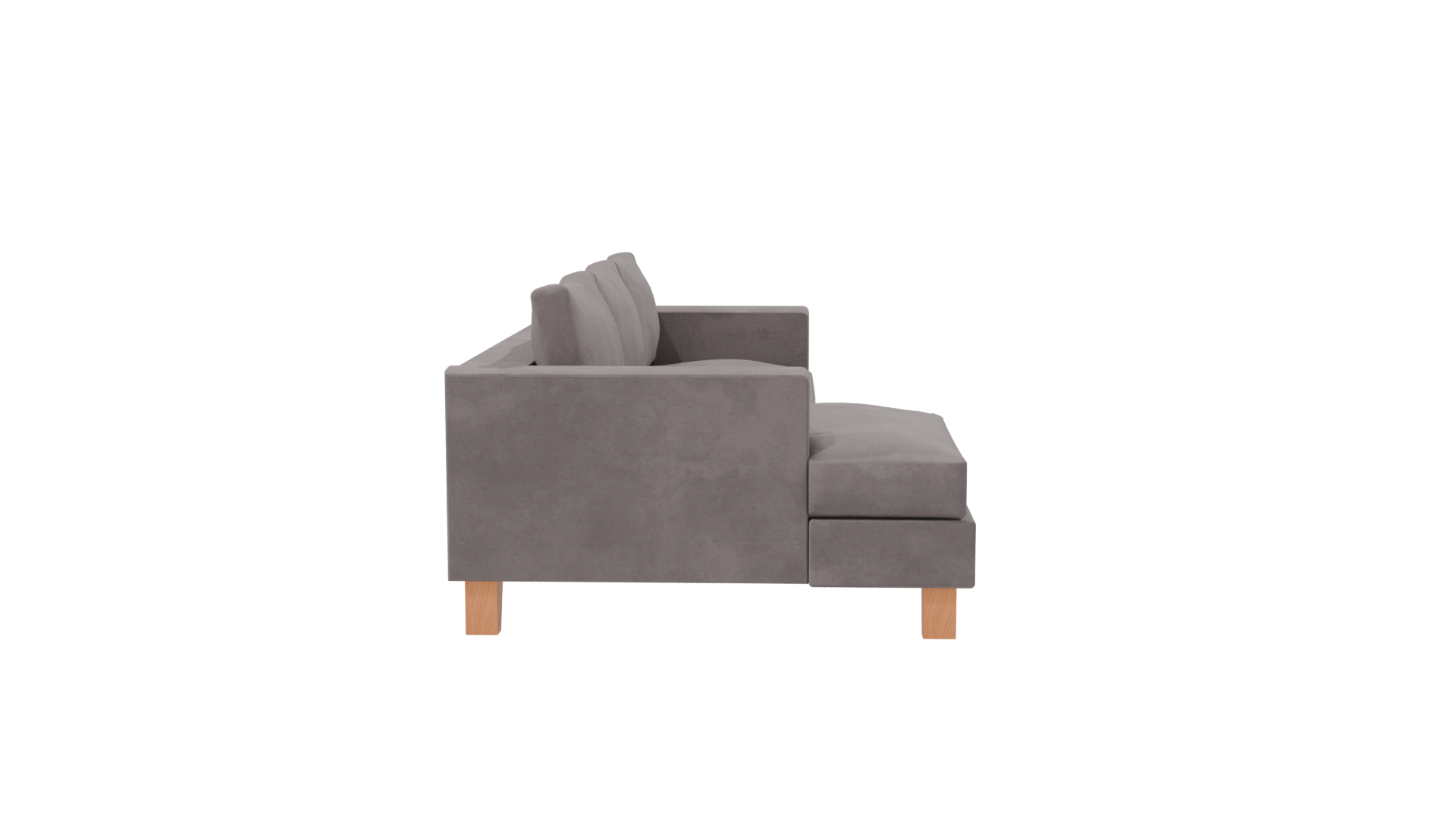 Contemporary Fabric Sectional Sofa 3D Model - Professional 3D Model Render 8
