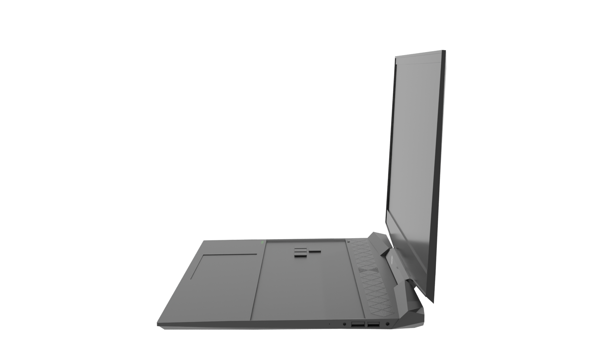 Sleek Gaming Laptop Model - Professional 3D Model Render 2