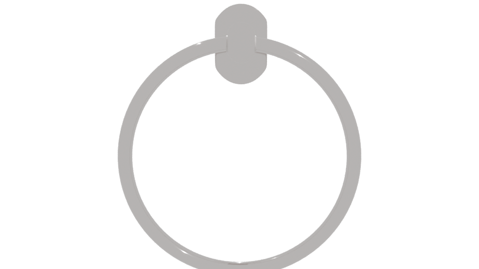 Stylish Bathroom Towel Ring 3D - Professional 3D Model Render 11