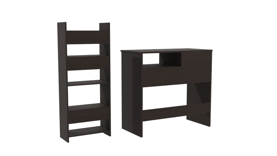 Stylish Modern Desk Set 3D - Professional 3D Model Render 4