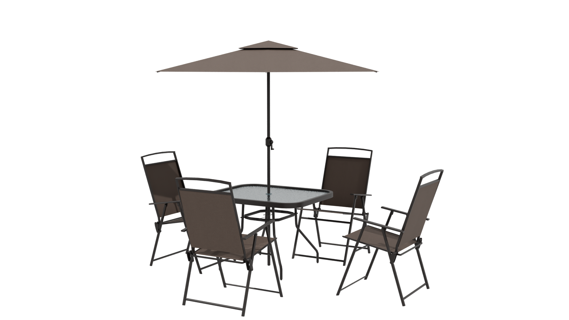 Elegant Outdoor Dining Set 3D Model - Professional 3D Model Render 3