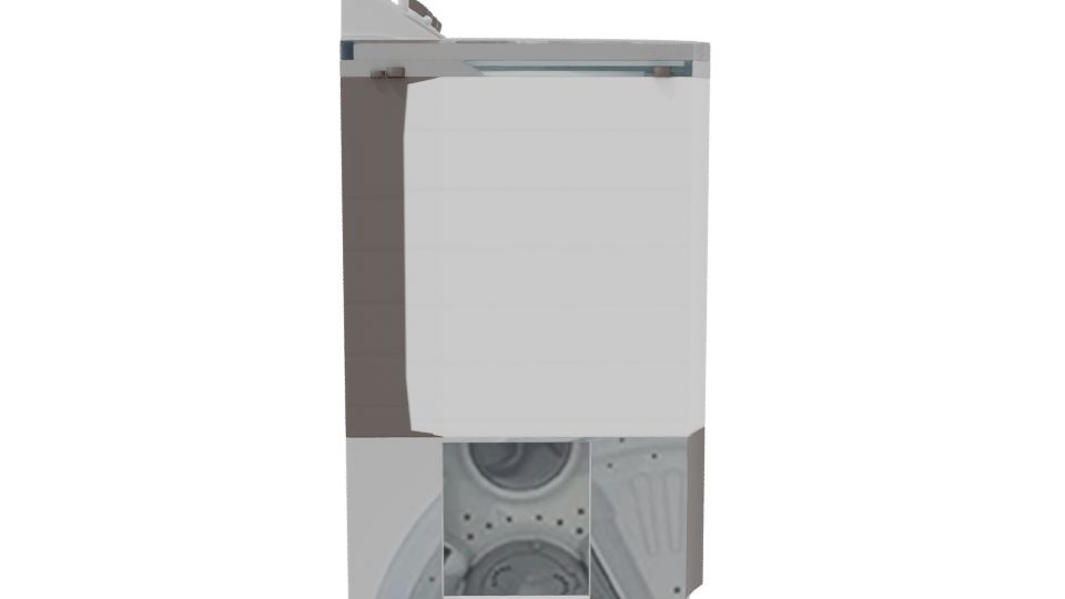 LG Twin Tub Washing Machine 3D - Professional 3D Model Render 8