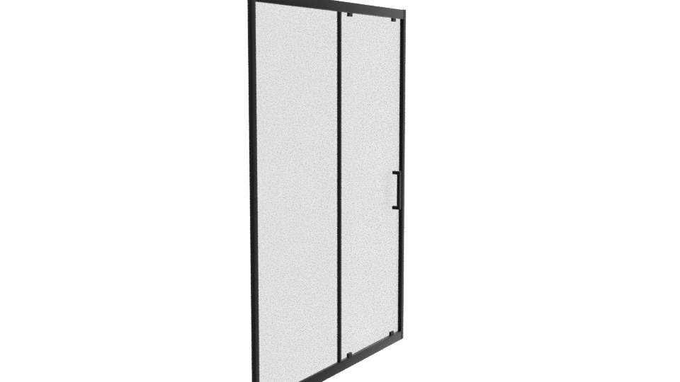 Sleek Modern Glass Door 3D - Professional 3D Model Render 9