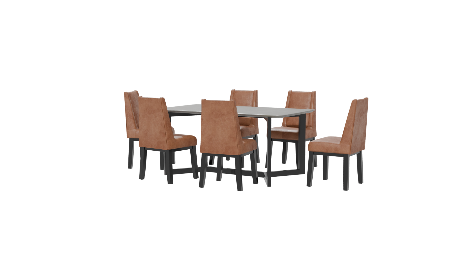 Stylish Dining Table Set 3D - Professional 3D Model Render 15