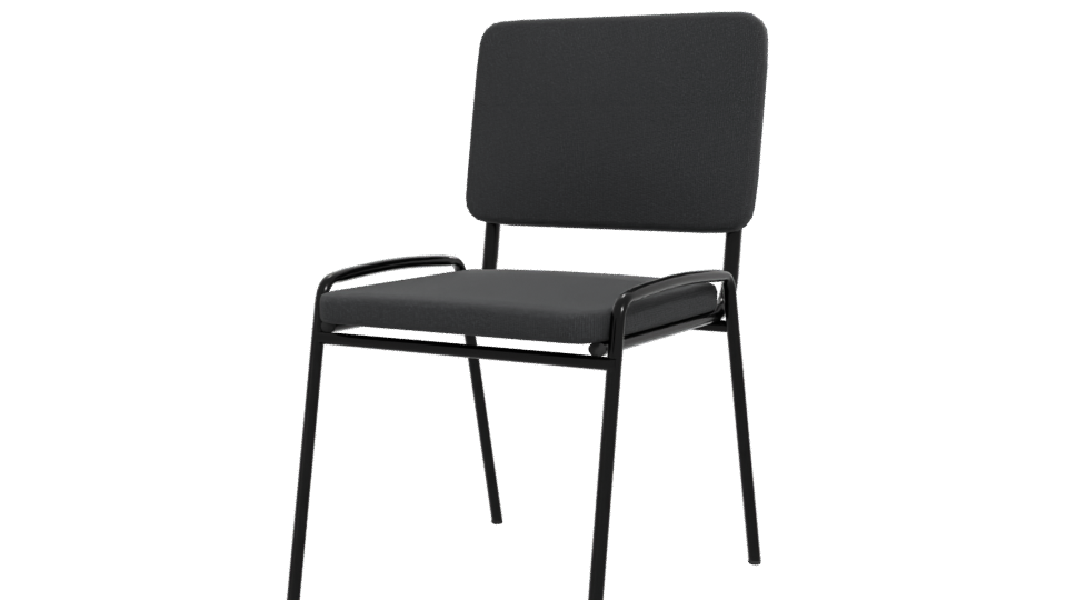 Stylish Minimalist Dining Chair 3D - Professional 3D Model Render 12