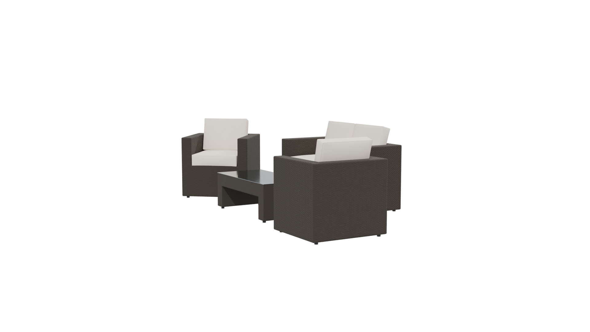 Modern Outdoor Furniture Set 3D - Professional 3D Model Render 13