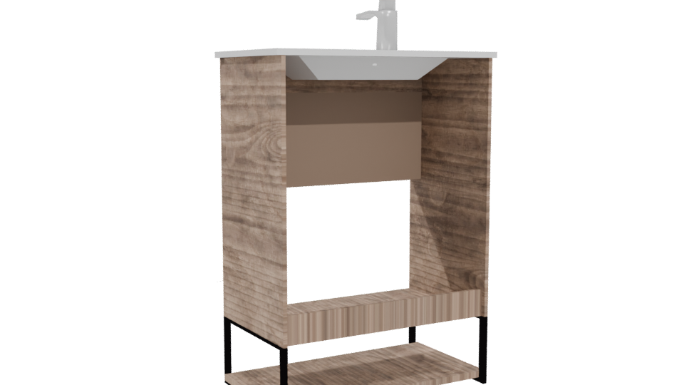 Stylish Bathroom Vanity 3D Model - Professional 3D Model Render 4