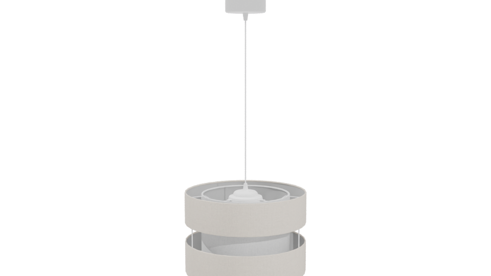 Beige Modern Pendant Lamp 3D - Professional 3D Model Render 4
