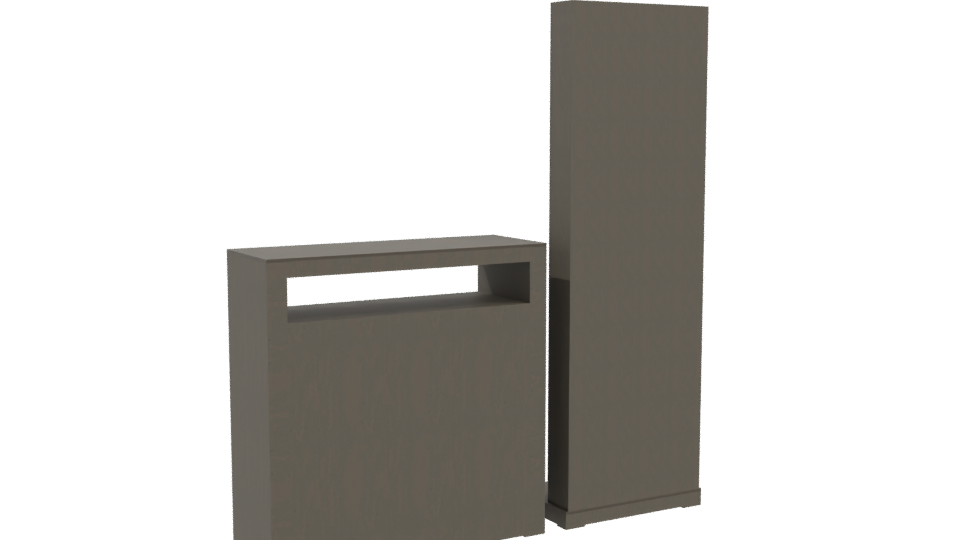 Stylish Bedroom Mirror and Dresser - Professional 3D Model Render 4