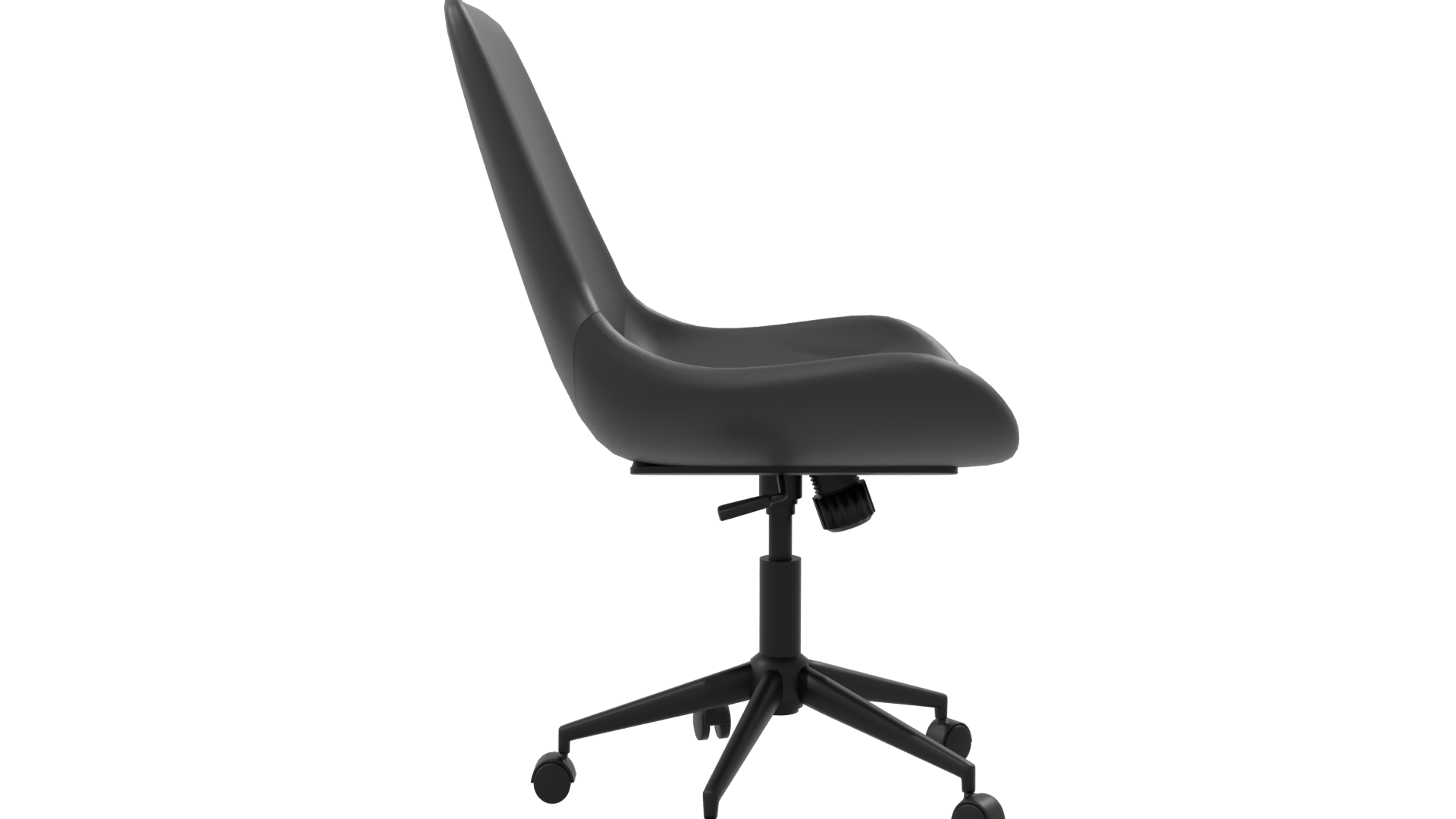 Stylish Black Office Chair 3D - Professional 3D Model Render 8