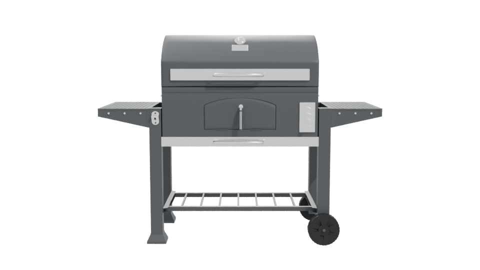 Stainless Steel Premium Grill Model - Professional 3D Model Render 11
