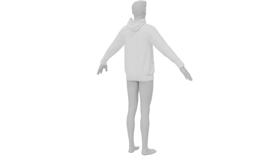 Stylish Hoodie 3D Model - Professional 3D Model Render 6