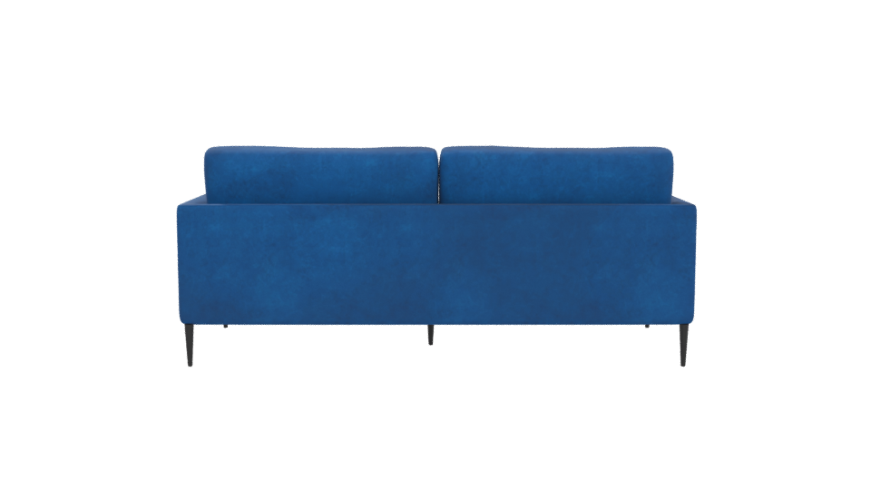 Stylish Blue Sofa Model - Professional 3D Model Render 5