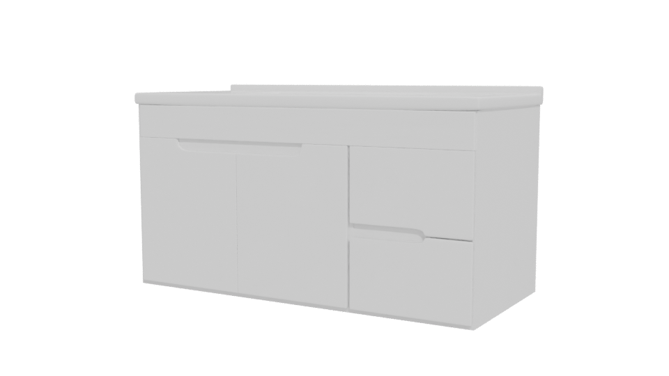 Elegant Modern Bathroom Vanity 3D - Professional 3D Model Render 12