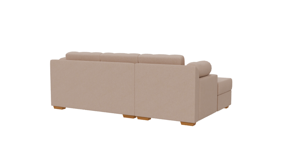 Contemporary Sectional Sofa 3D Model - Professional 3D Model Render 6