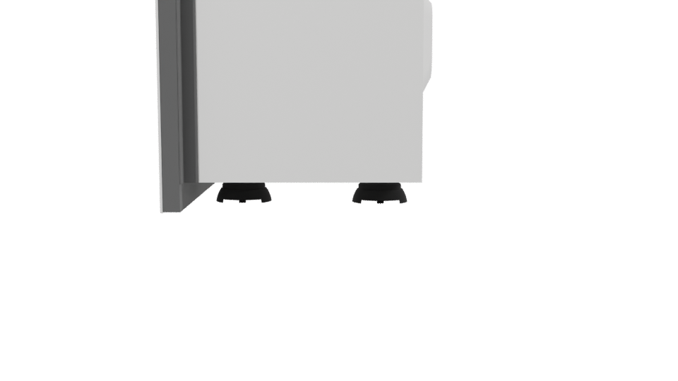 Sleek Modern Microwave Oven 3D Model - Professional 3D Model Render 2