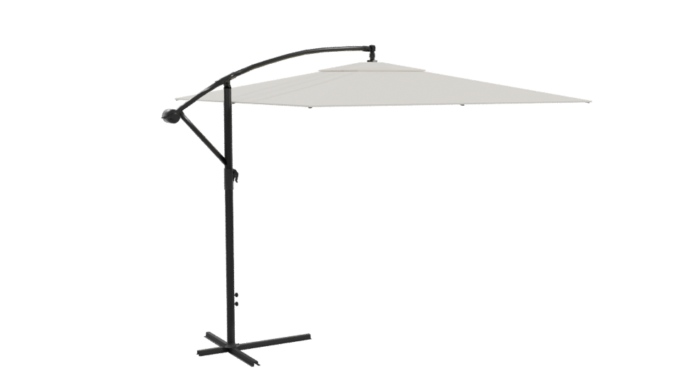 Modern Cantilever Patio Umbrella 3D Model - Professional 3D Model Render 10