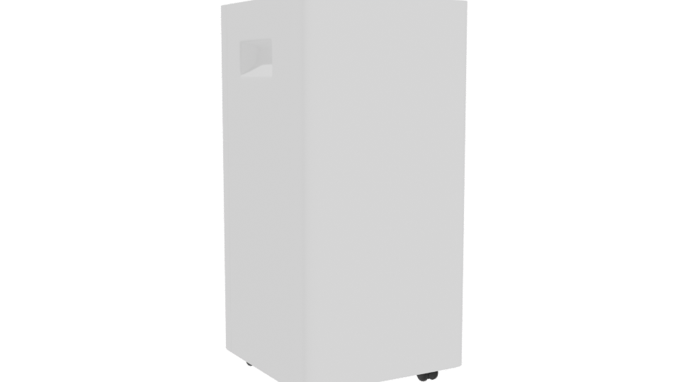 Compact Portable Air Conditioner Model - Professional 3D Model Render 4
