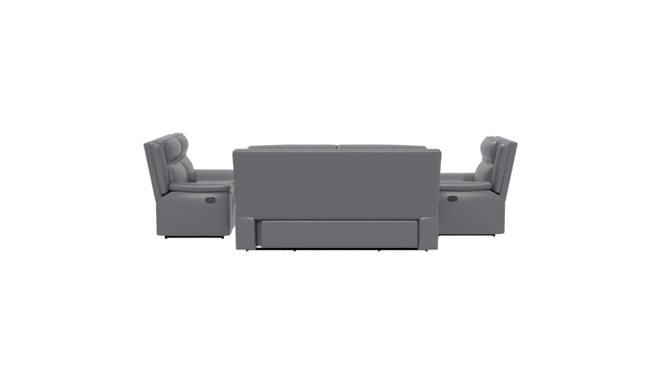 Modern Reclining Sofa Set 3D - Professional 3D Model Render 5