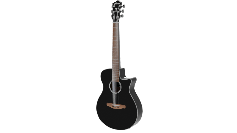 Sleek Acoustic Guitar Model 3D - Professional 3D Model Render 12