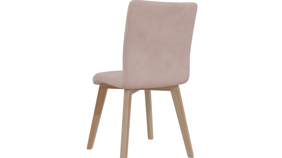 Stylish Minimalist Dining Chair 3D - Professional 3D Model Render 4