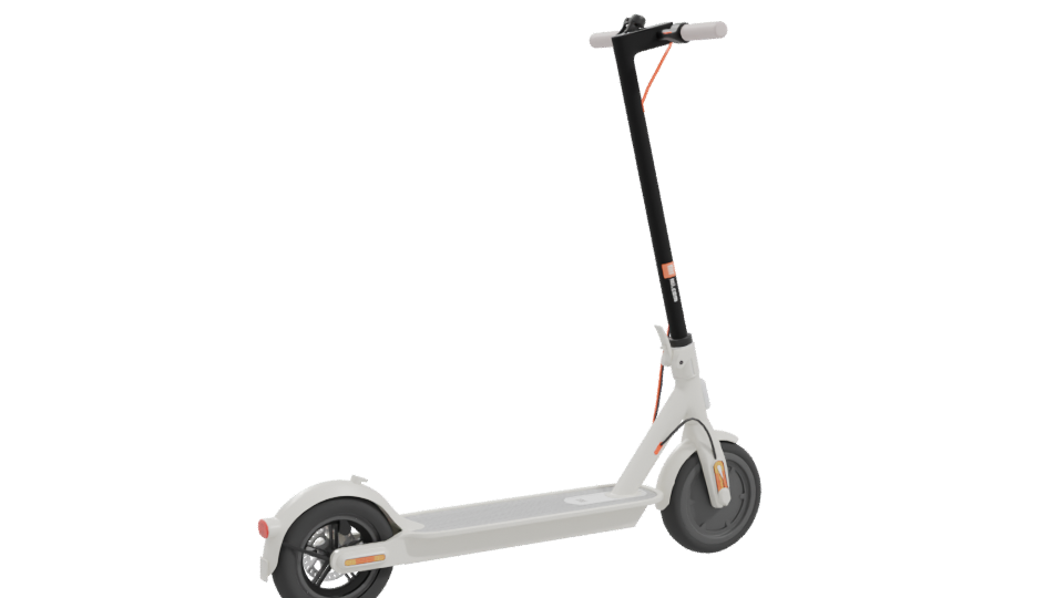 Stylish Electric Scooter 3D Model - Professional 3D Model Render 10