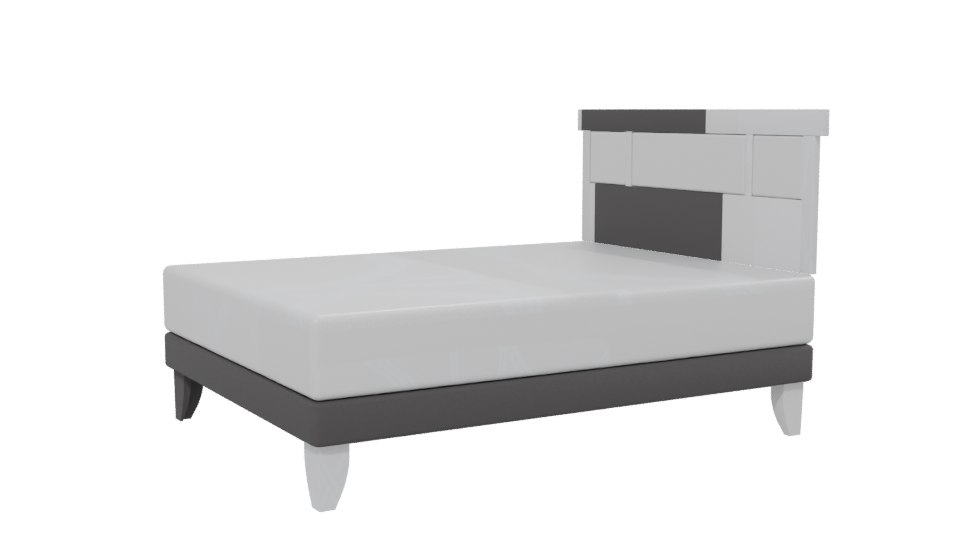 European Orthopedic Double Bed 3D - Professional 3D Model Render 13