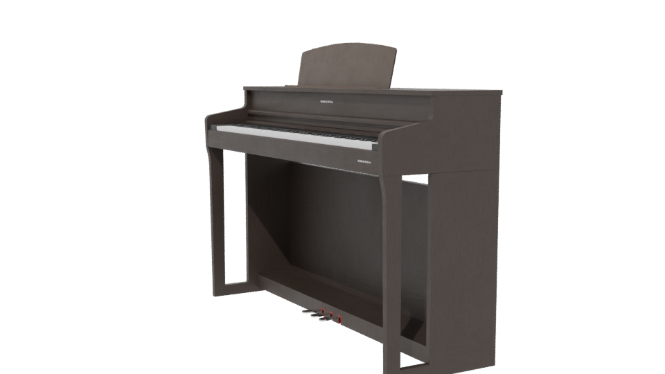 Stylish Digital Piano Model - Professional 3D Model Render 13